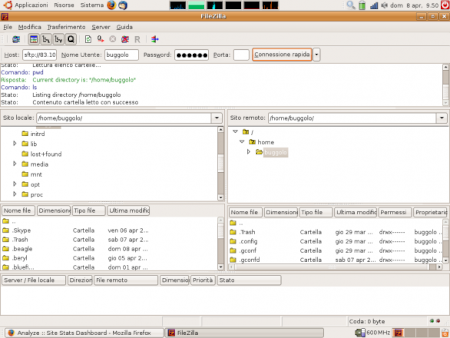 Software FileZilla conexion FTP